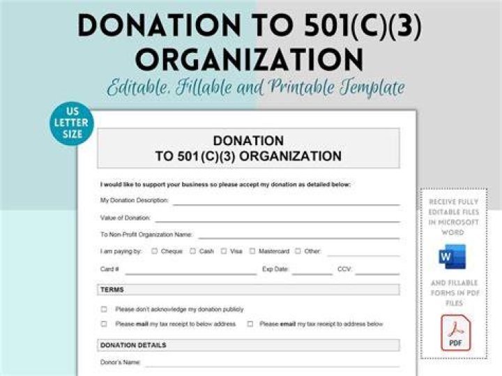 Are 501c3 non profit organization donations tax deductible?