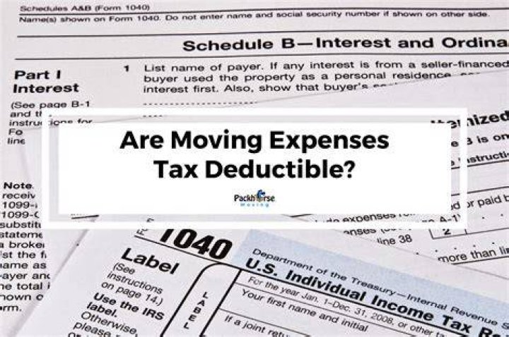 Are moving receipts tax deductible?