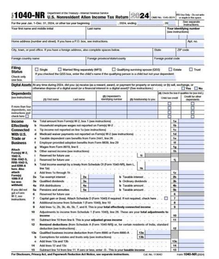 Can 1040NR be amended?