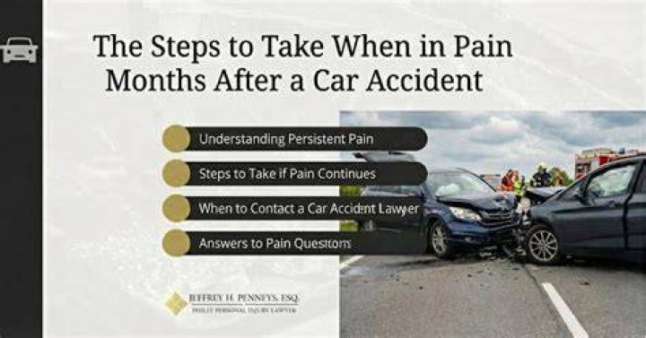 Can a car accident cause pain months later?