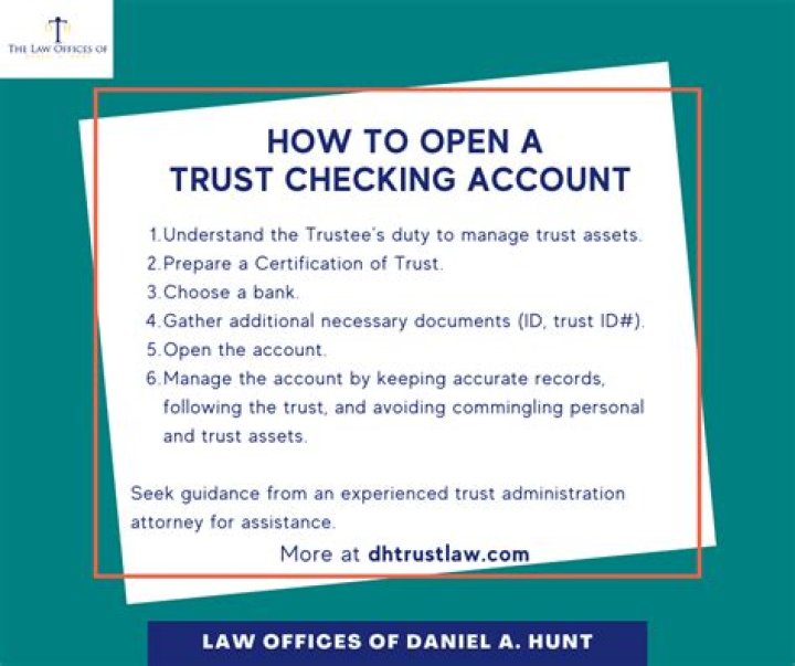 Can a living trust have a checking account?