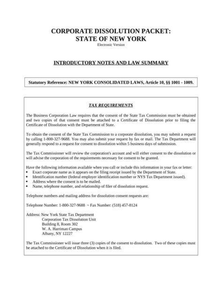 Can a out of State Corporation dissolve in New York?
