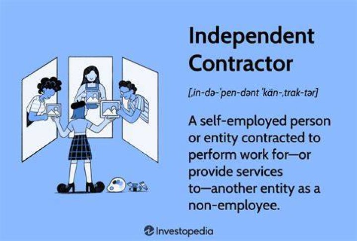 Can a person work as an independent contractor?