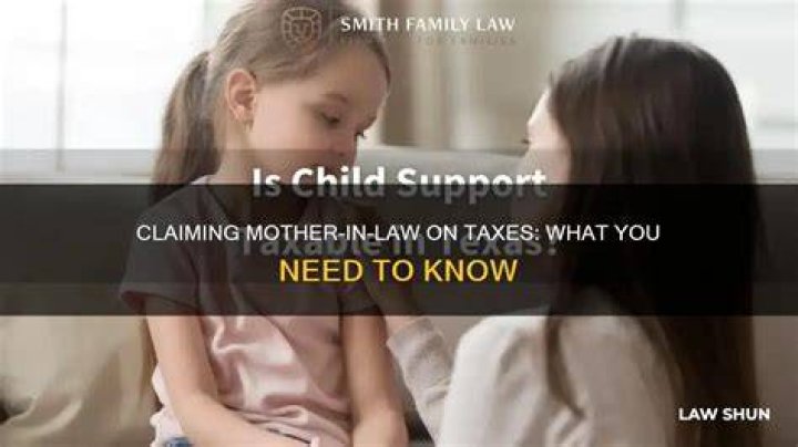 Can I claim my mother in law on my taxes if she lives with me?