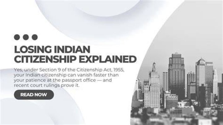 Can Indian citizen can lose his citizenship by?