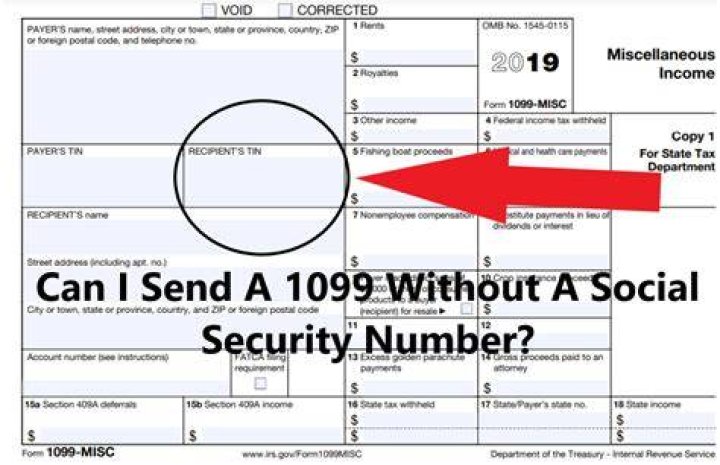 Can you 1099 an employee without a Social Security number?