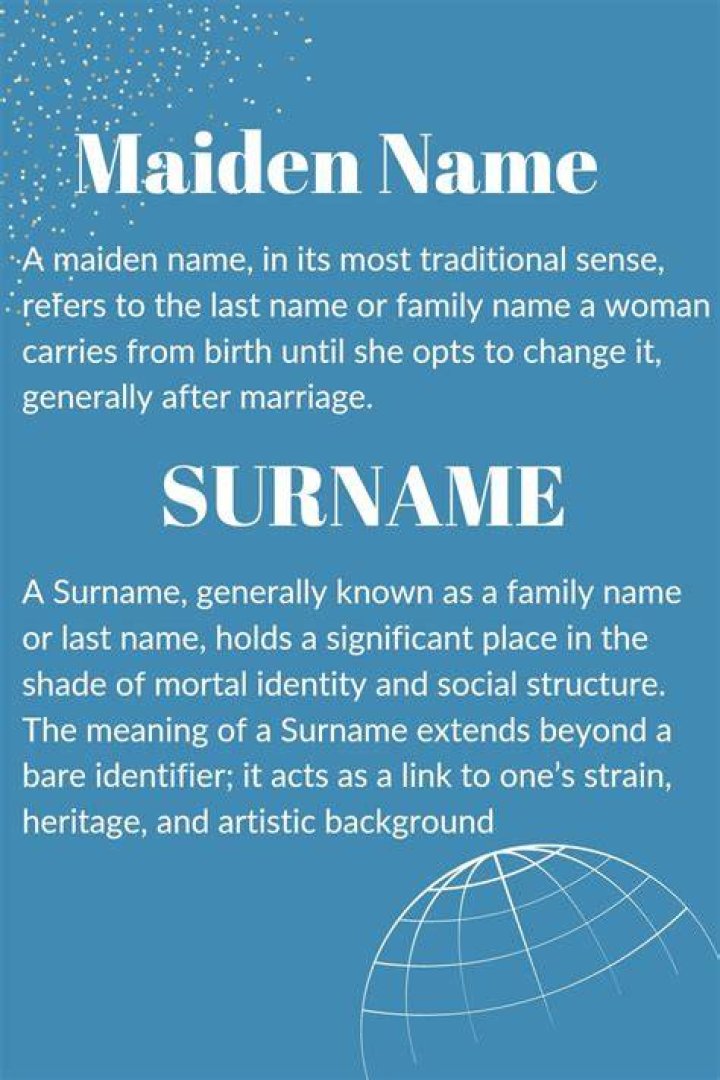 Can you change maiden name?