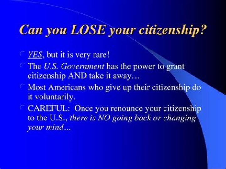 Can You Lose Your citizenship if you live outside of the US?