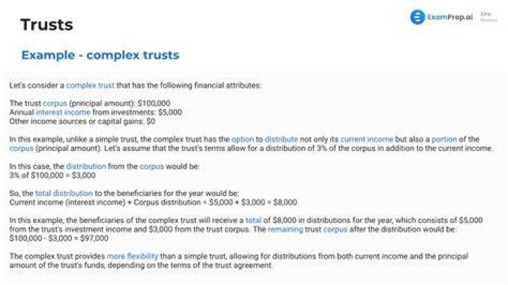 Do complex trusts require distributions?