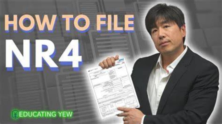 Do I need to report NR4?