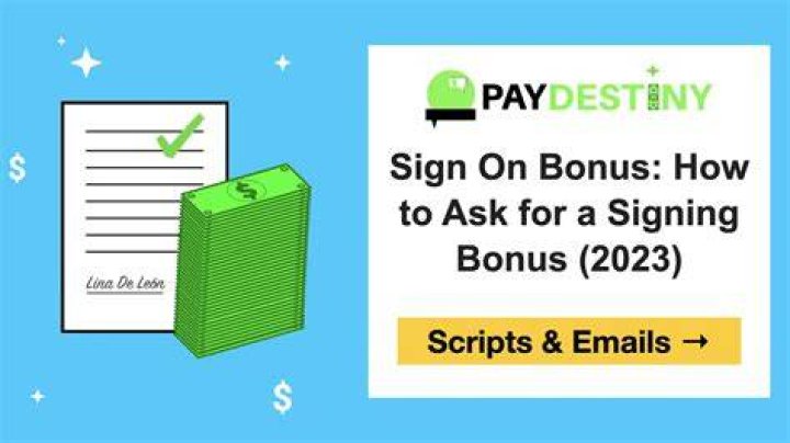 Do you have to pay a sign on bonus back?