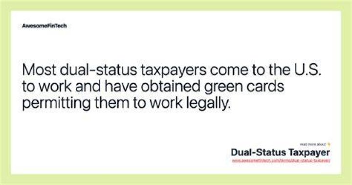 Do you have to pay taxes if you are a dual status alien?