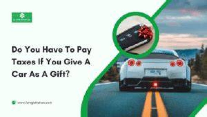 Do you have to pay taxes on a gift?