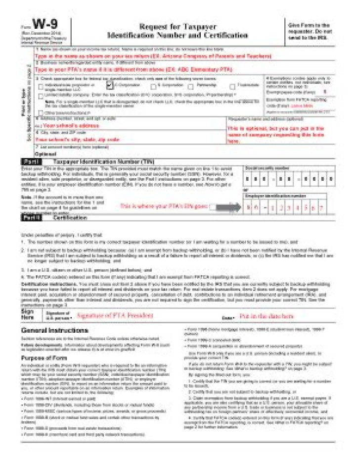 Does a 501c3 have to fill out a W9?