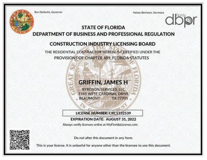 Does an independent contractor need a business license in Florida?