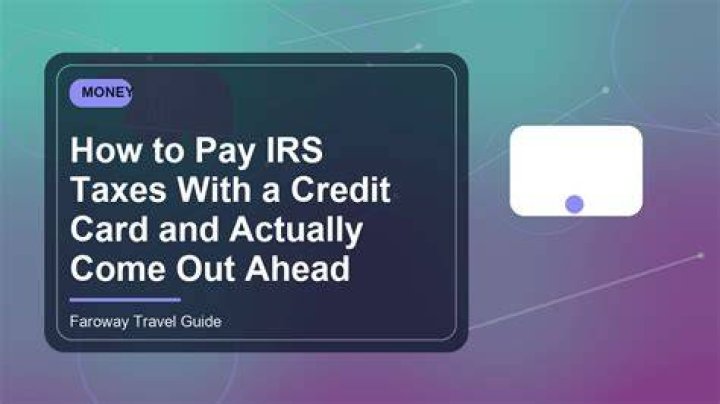 Does IRS allow credit card payments?