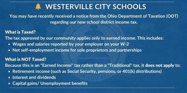 Does Westerville have a school district tax?