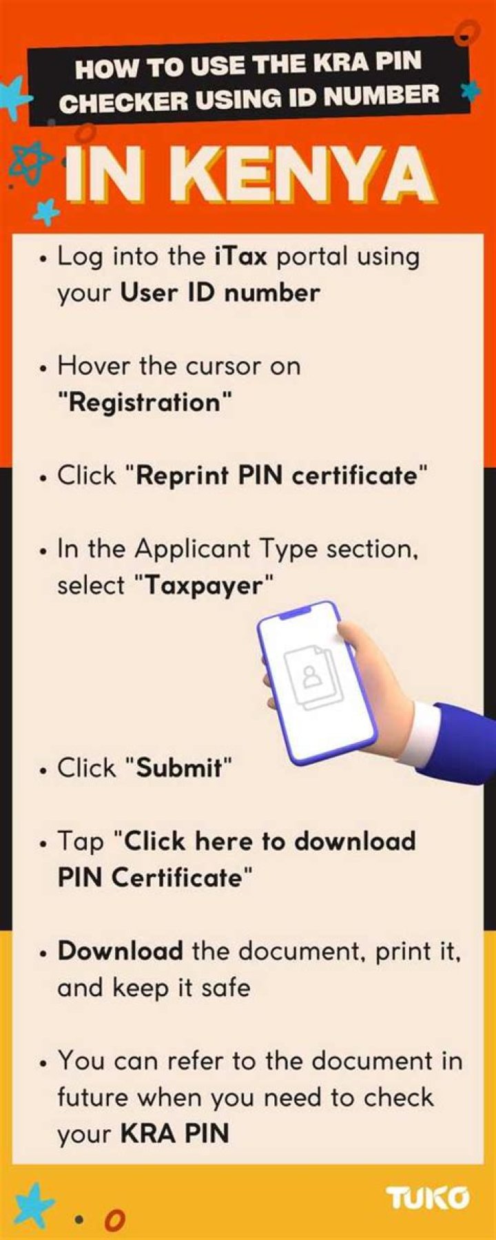 How can I get my KRA PIN number online?