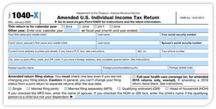 How do I amend my tax return by mail?