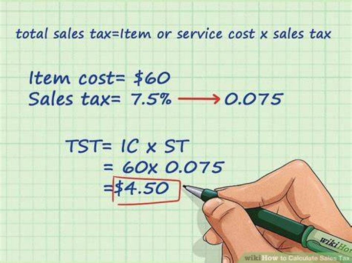 How do I calculate the amount of sales tax that is?