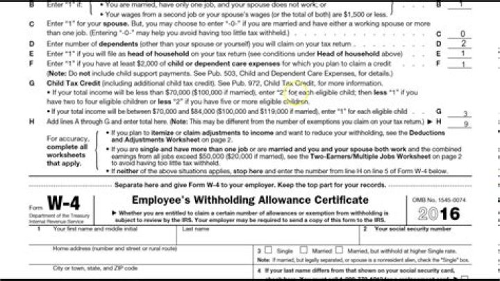 How do I correctly fill out my W4?