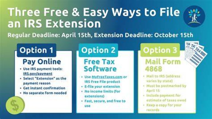 How do I file for a tax extension online?