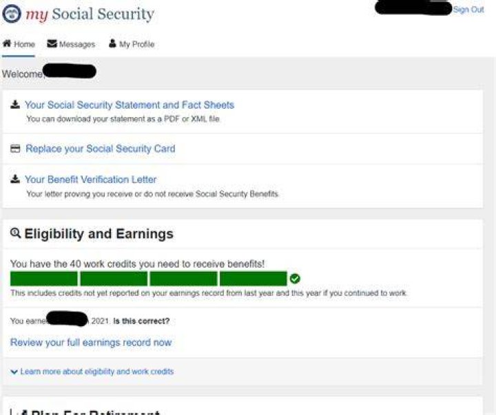 How do I get a record of my Social Security payments?
