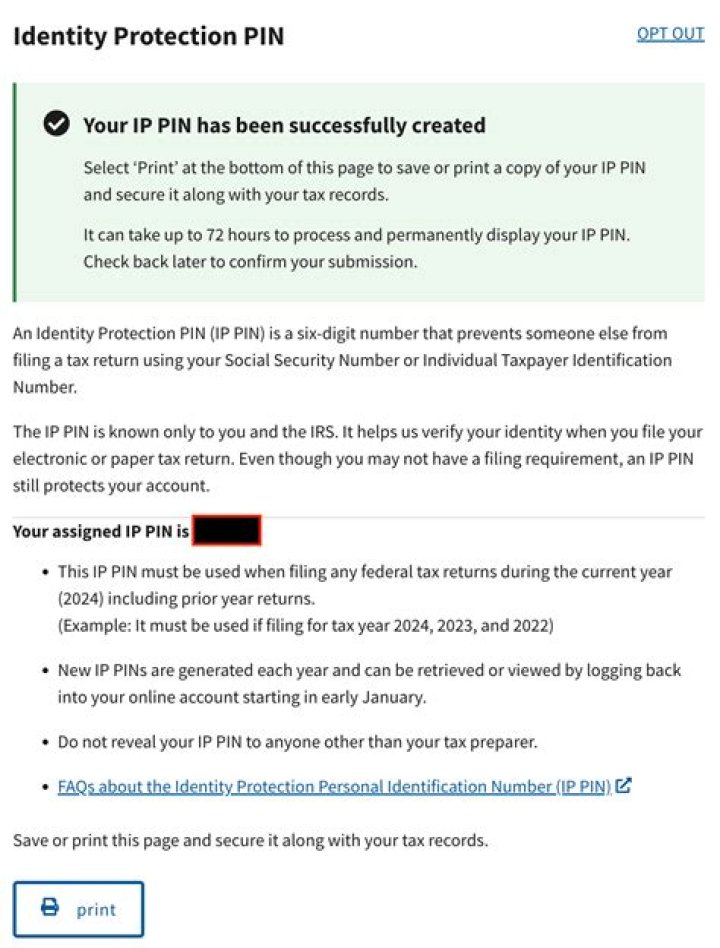 How do I get a taxpayer self select PIN?