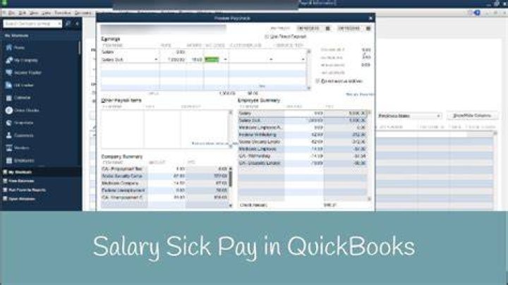 How do I record third party sick pay in Quickbooks?
