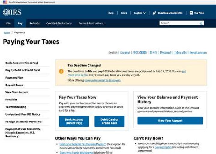 How do I set up automatic payments to the IRS?