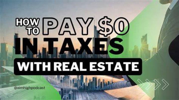 How do real estate investors pay no taxes?
