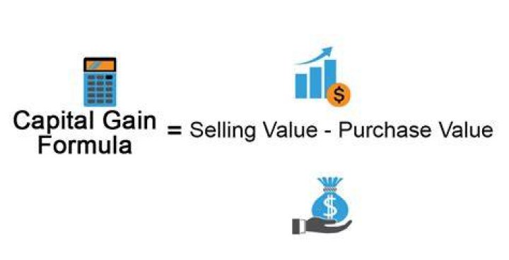 How do you calculate capital gain in accounting?