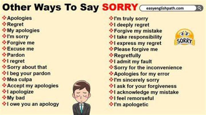 How do you say sorry in a genuine way?