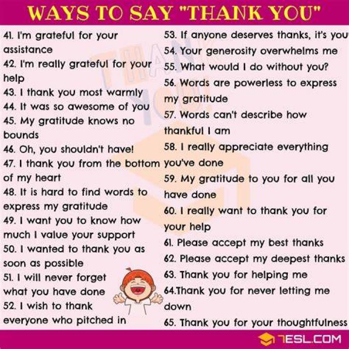 How do you say thank you to someone who helped?