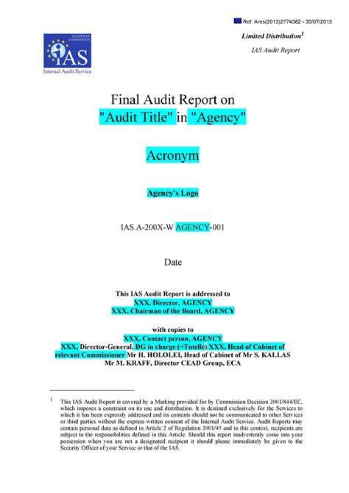 How do you sign a tax audit report?