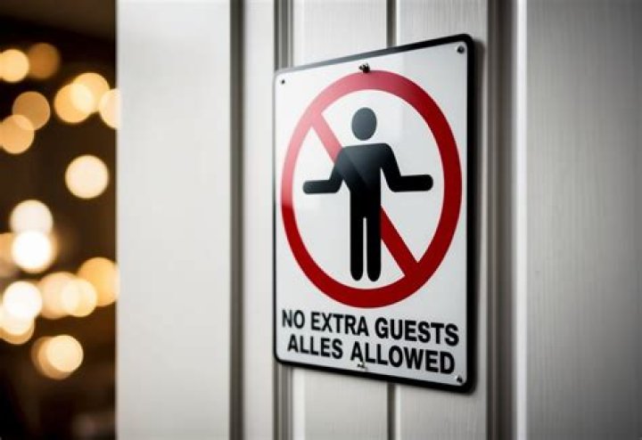 How do you tell guests not to bring a guest?