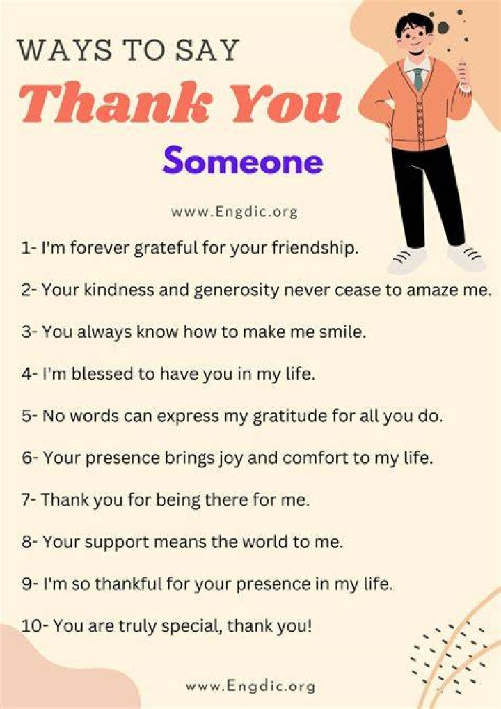 How do you thank someone for giving you knowledge?