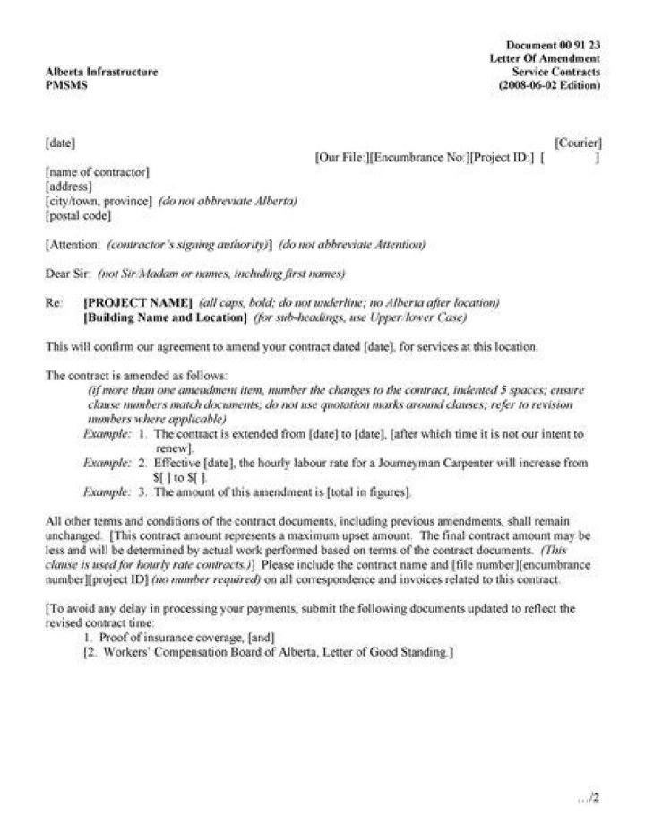 How do you write an amended letter?