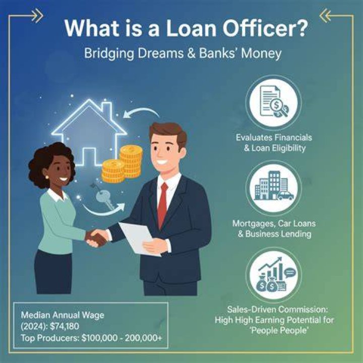 How does a loan officer help customers?