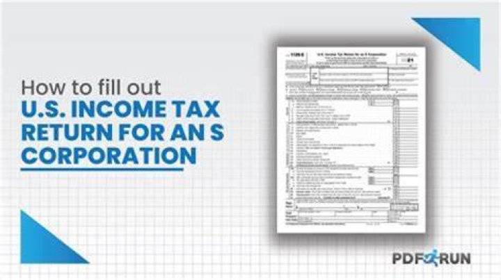 How does an S corporation file a tax return?