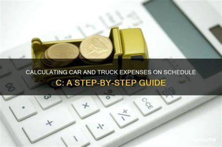 How is car and truck expense calculated on Schedule C?