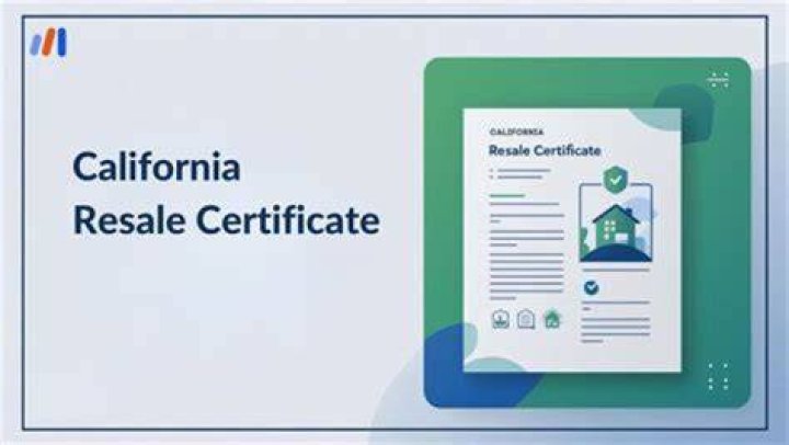How long does a California resale certificate last?