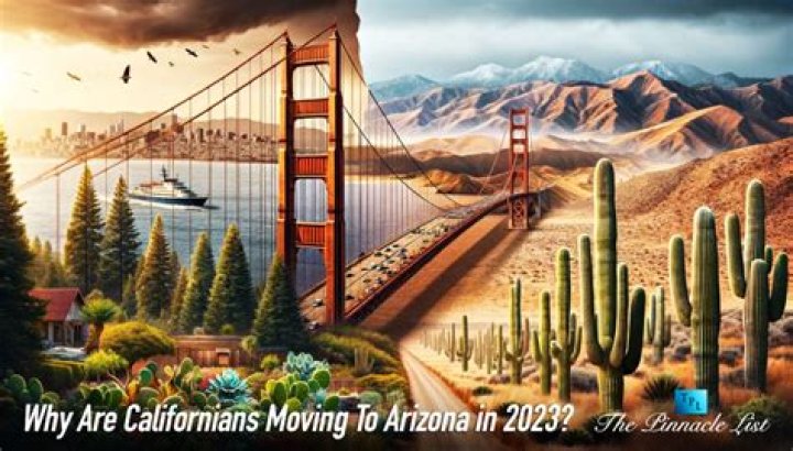 How many Californians moved to Arizona?
