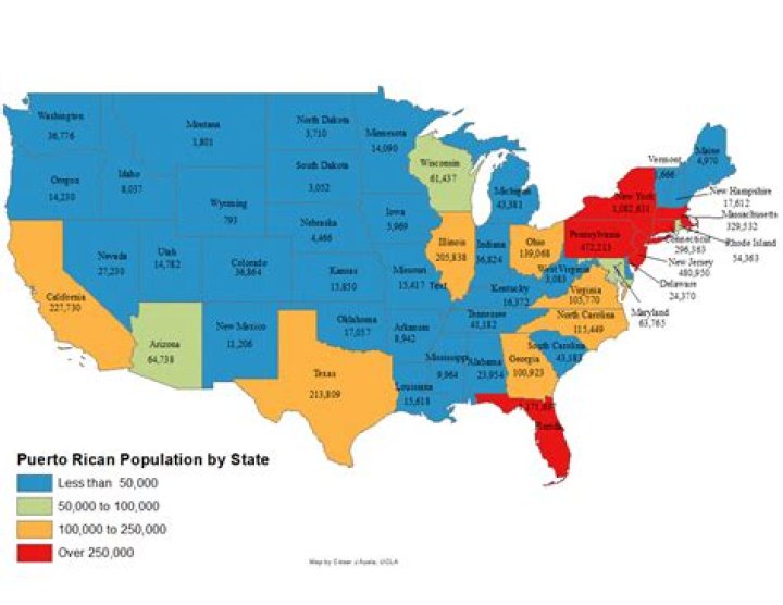 How many Puerto Ricans live Stateside?