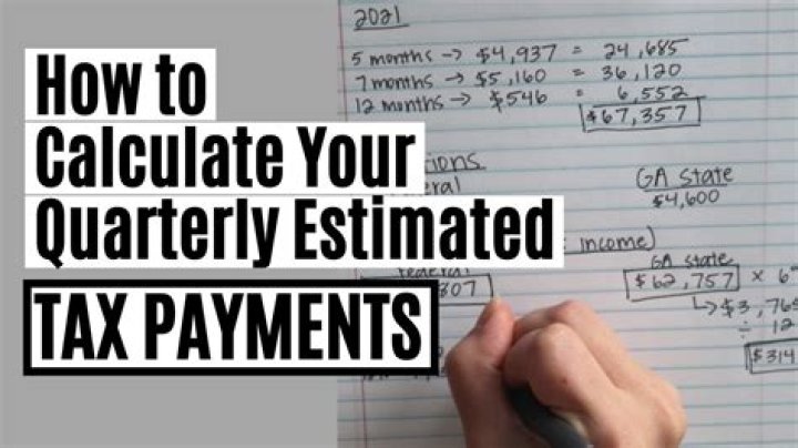 How to calculate your quarterly income tax payments?