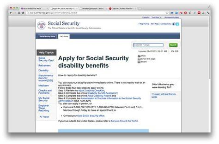 How to file for Social Security disability online?