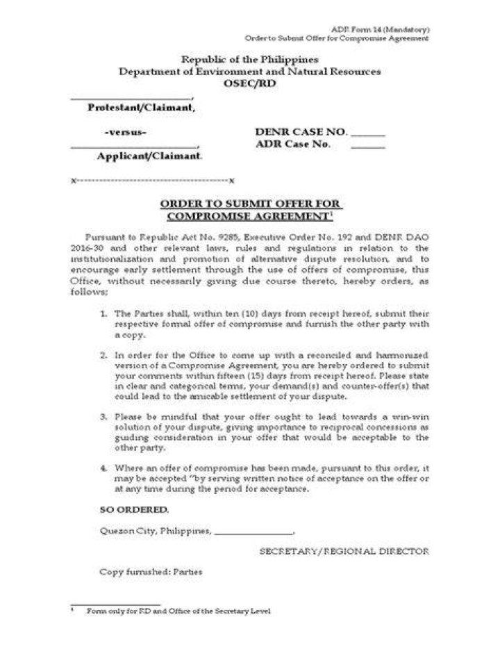 How to submit an offer in compromise form?