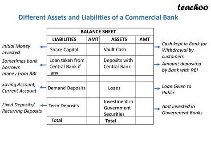 Is bank balance assets or liabilities?