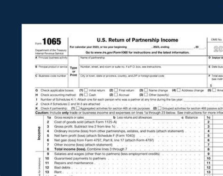 Is Form 1065 the same as 1120S?