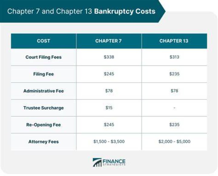 Is it cheaper to file bankruptcy?